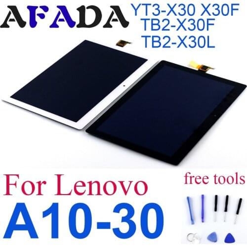 For Lenovo Tab 2 A10-30 YT3-X30 X30F TB2-X30F TB2-X30L LCD Display Touch Screen Digitizer Panel Glass Sensor Assembly
