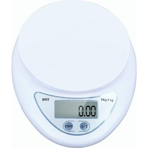 Family kitchen 5kg / 1g kitchen scale weighing scale food diet postal scale liquid crystal electronic scale dropshipping