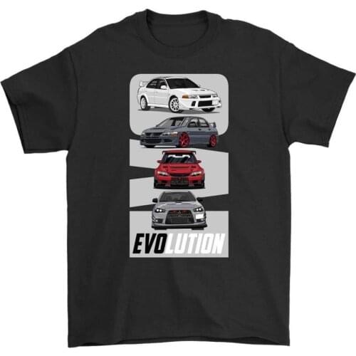 Japan Evolution Lancer Evo Jdm Car T-Shirt 2019 MenS Fashion Printed O-Neck Casual Movie Tee
