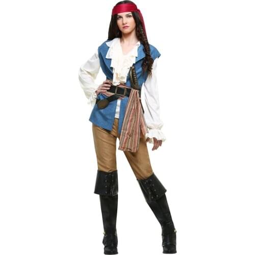 Halloween Adult Women Costume Plundering Pirate Sexy Material Item Type Source Characters Fantasia Brand Name Gender Components