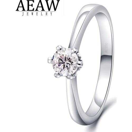 Solid Gold Rings For Women Genuine 10k White Gold Ring Sparkling Diamond Natural Real 0.13ct Luxury Trendy Fine Jewelry