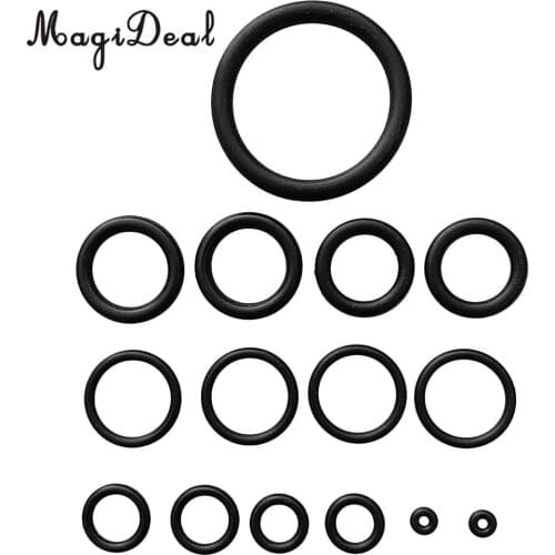 MagiDeal 15Pcs/Set Technical Scuba Diving Dive BCD Tank Power Inflator Buoyancy Repair O-Ring Kit