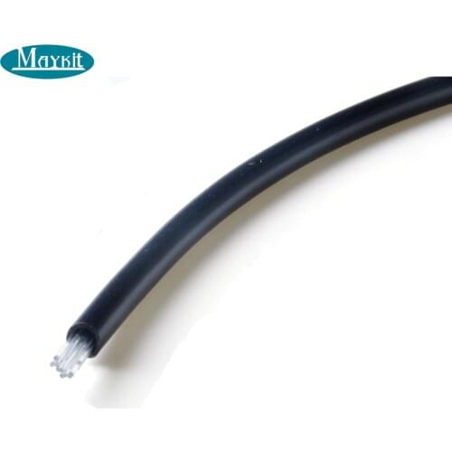 Maykit 14 strands 0.75mm multi strand end lit fiber optic cable with black pvc cover for pool star sky light star ceiling using