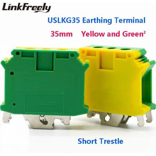 USLKG35 Electric Wire Screw Earthing Terminal Connector Set USLKG2.5 -50mm^2 Faston Crimp Terminal Connector Block Clamp