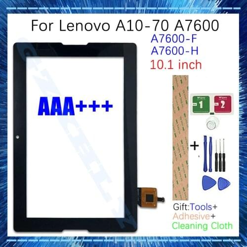 New 10.1" Touch Screen Glass Display LCD Outer Digitizer Front Glass Panel For Lenovo A10-70 A7600F A7600H A7600 Replacement