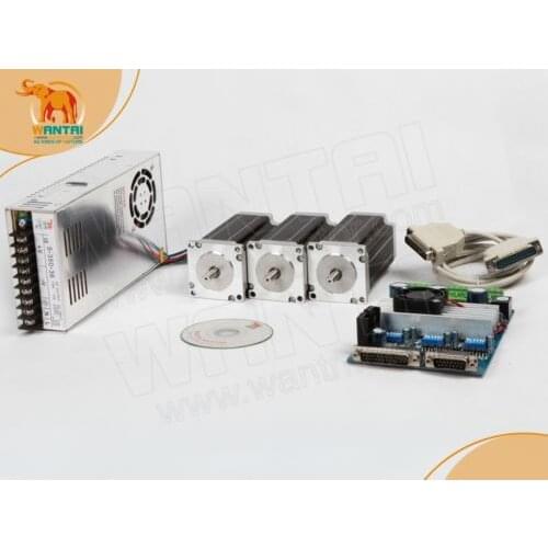 Huge Discount for New Year & Ship from USA) 3 Axis Nema 23 with 270oz-in, 3A ,1/4'' & 3 axis driver board & Power kit, CE, ROhS