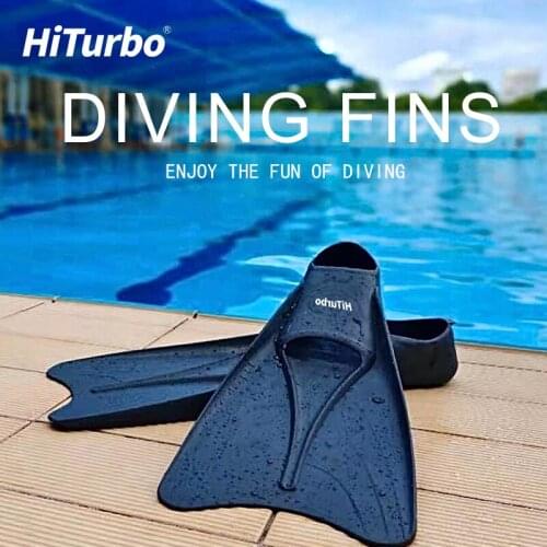 Hiturbo Wholesale 1 Pair Swimming Flippers Free Diving Scuba Diving Soft Silicone Foot Fins Outdoor Sports Accessories