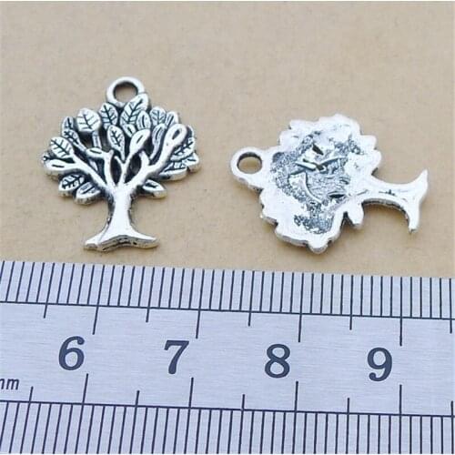 Tree of Life Charm Pendants Jewelry Making Finding DIY Bracelet Necklace Earring Accessories Handmade 5pcs