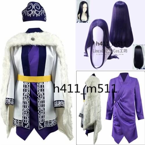 Full sets High Quality Golden Kamuy Asirpa Cosplay Costume Asirpa HinnaHinna Costume and wig