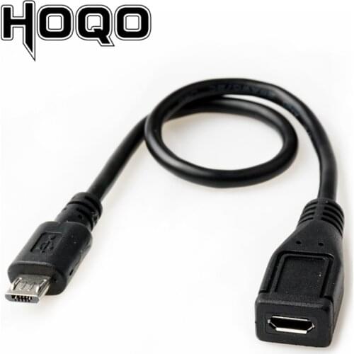 Straight Micro USB Extension Cable Panel Mount Sync Date Charge for Motherboard Micro-USB Male to Female Cord