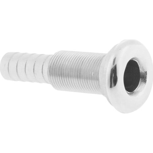 316 Grade Stainless Steel Thru Hull Fitting Hardware 3/4'' Hose Barb - Marine/Boat/Yacht Accessories