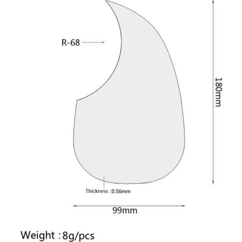 Universal Acoustic Guitar Pickguard Self Adhesive Pick Guard Sticker