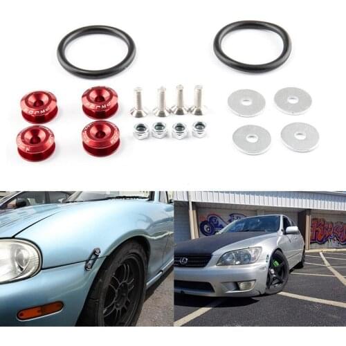 Universal Car Quick Release Fasteners Front Bumpers Rear Bumpers Surrounds Reinforcement Ring Reinforced Surrounding Pad Screws