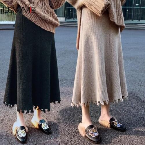 Женские трикотажные юбки USWMIE China At AliExpress