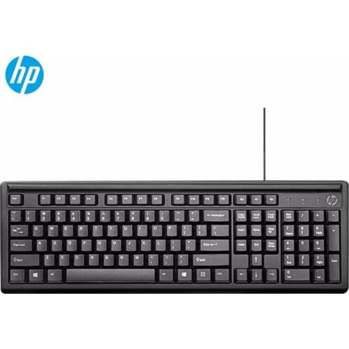 HP K100 Office Game Keyboard USB Cable Keyboard Desktop Laptop External Flat Keyboard