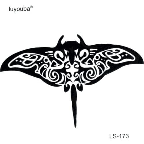 Flatfish Waterproof Temporary Tattoo Sticker Fishing maquiagem Fake Tattoo Animals The flash Tatoo Temporary Stickers