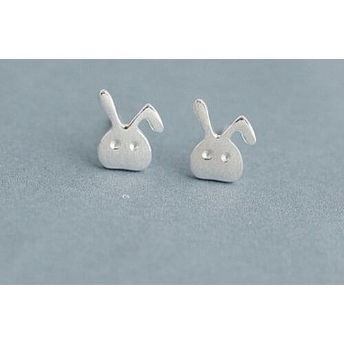 Animal Series bunny Wholesale Fashion Girl Sexy Woman No Allergy Jewelry OL Small White Rabbit Stud Earrings
