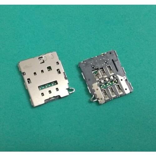 20pcs/lot Original new SIM card reader connector socket slot module for samsung S6 G920 S6 edge G925