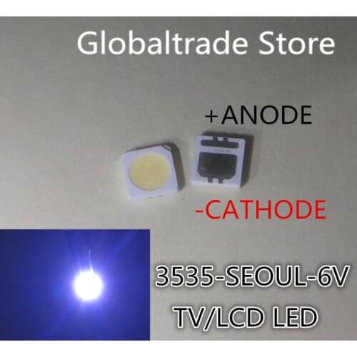 400pcs SEOUL High Power LED LED Backlight 2W 3535 6V Cool white 135LM TV Application SBWVL2S0E