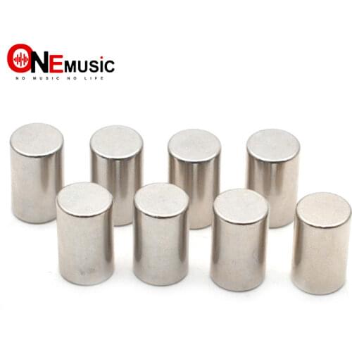 8 Pieces Iron Pickup Pole Pieces Slugs for Electric Guitar/Bass Parts