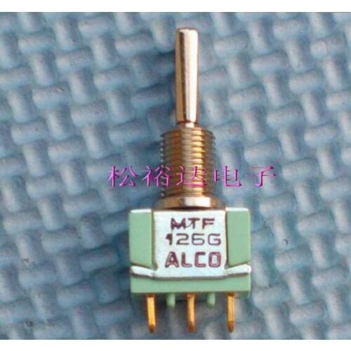 American ALCO MTF126G AC 6A 125V 3A 250V toggle button switch 3 gear Both sides reset hole diameter 6mm