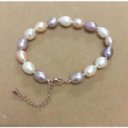 High quality pearl bracelet ,100% NATURE FRESHWATER PEARL Bracelet-high luster freshwater pearl .AAAA quality