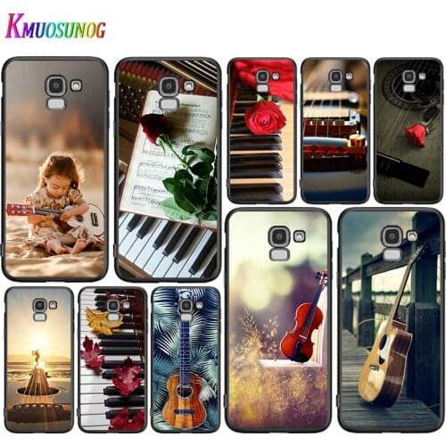 Guitar Piano Music Scenery For Samsung Galaxy J8 J7 Duo J6 J5 Prime J4 Plus J3 J2 Core 2018 2017 2016 Phone Case Cover