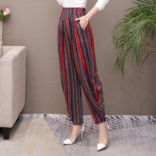 FANMUER Women's Plaid Trousers