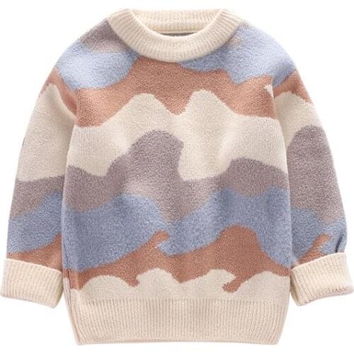 2020 Autumn Winter Kids Sweater Children New Year Clothing Boys Cotton Pullover Baby Costumes SD11