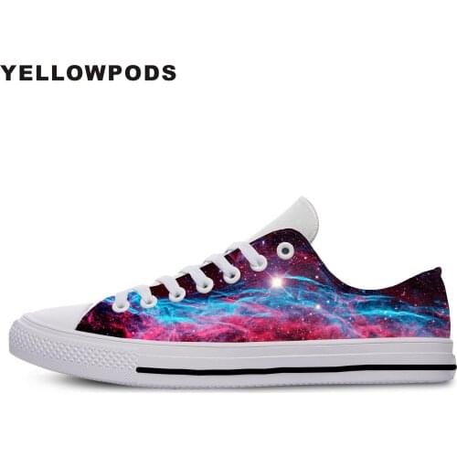 New Canvas Men Casual Shoes Galaxy Space Hot Fashion For Men/women High Quality 3D Printing Galaxy Space Off White Shoes Man