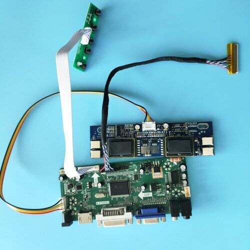 Kit for HSD190ME13-C01/HSD190ME13-D10/HSD190ME13-D30 Controller Board HDMI+DVI+VGA LCD Audio 1280x1024 panel 4 lamps 30pin board