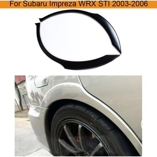 Rear Wide Wheel Arch Fender Flares Trim For Subaru Impreza STI WRX 2002-2009 Wheel Arches Eyebrows Mouldings Kit Protector