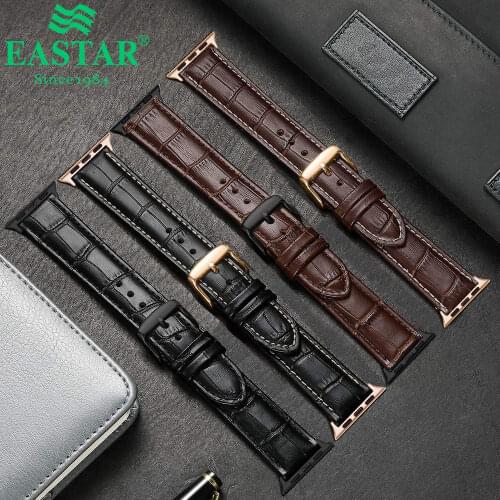 Leather Watchband for Apple Watch 6 5 4 SE Band Sport Leather Bracelet 42mm 38mm Strap For iwatch Series 3/2/1 Band