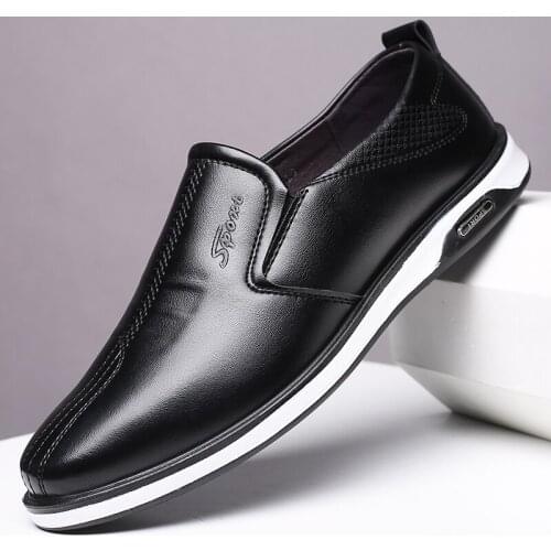Mens Shoes Outdoor Male loafers Walking Brand Sneakers Men Casual Shoes Leather Shoes