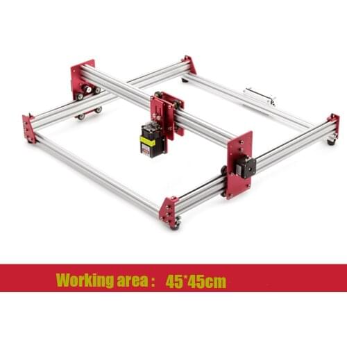New DIY CNC Laser Engraving Machine 45*45CM With High Quality Blue Lasers Heads 15W 500mw 2500mw 5500mw