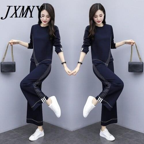 New Autumn And Winter Casual Suit Female Self-Cultivation And Age Reduction Temperament Simple And Comfortable Two-Piece Suit