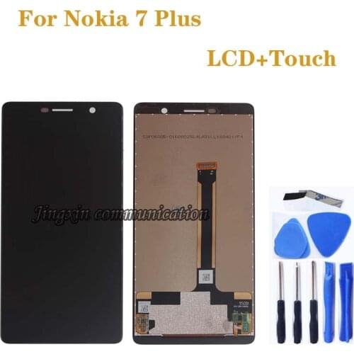 Original display for Nokia 7 Plus TA-1062 LCD display touch screen digitizer assembly for Nokia E7 Plus repair kit