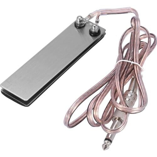 Stainless Steel Foot Pedal Switch Controller Tattoo Power Body Art Supply Footswitch + 5ft Clip Cord Tattoo Accessory Tools