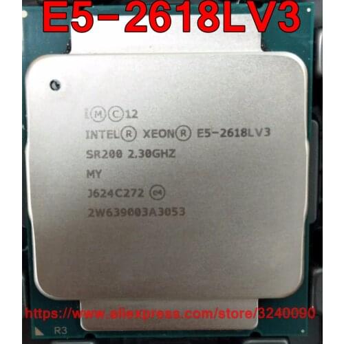 Intel Xeon CPU E5-2618LV3 QS 2.30GHz 8-Cores 20M 75W LGA2011-3 E5-2618L V3 processor E5 2618LV3 free shipping E5 2618L V3