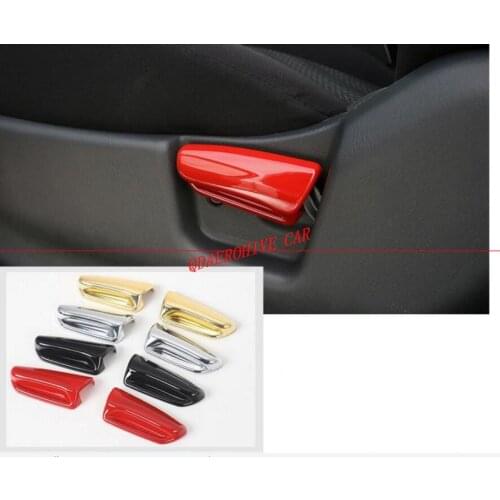 QDAEROHIVE ABS Car Interior Seats Adjustment Handle Decoration Cover Stickers for SUZUKI Jimny 2007-2015