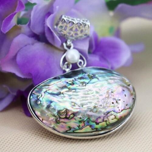 L018 Colour abalone seashells white pearl sea shells crafts pendant,Fit fashion women jewelry DIY making wholesale