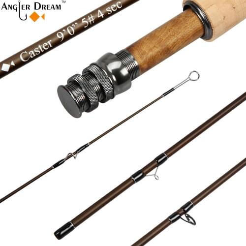 Angler Dream Fly Fishing Rod 8'4"/ 9' Inch 3/5/8 WT 30T Carbon Fiber/Graphite IM 8 Fly Rod
