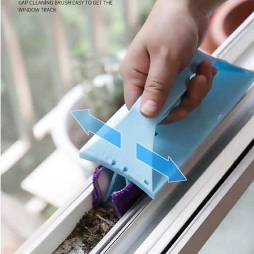 Track Brush Cleaning Tools Brush For Cleaning Windows Wipe Glass Groove Cleaning Brush Washing Windows Sill Gap -40