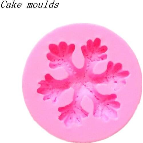 Silicone mold K092 large snowflake shape baking mold Fondant cake mold chocolate mold Decoration tools