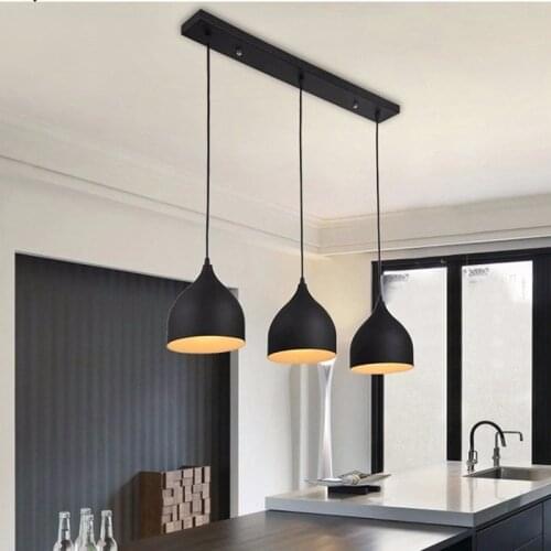 Modern Ceiling Lamp Light Metal Pendant Lighting Fixtures for Home Restaurant Dining Room Kitchen Decor E27 110~220V