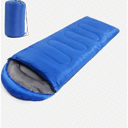 Spring Summer 1kg Outdoor camping sleeping bags Envelope type hooded 180*75cm sleeping bags Three seasons are available
