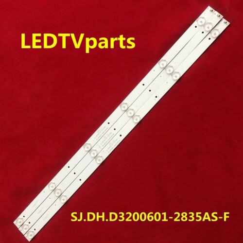 3 pieces/set 612mm LED backlight strip SJ.DH.D3200601-2835AS-F for LED32HD320 LE3282 SA-3032 LE3282 LED32LG28