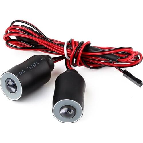 1PCS 19MM LED Lights Headlight 2-Modes for 1:10 RC Rock Crawler Axial SCX10 90046 Upgrade Parts