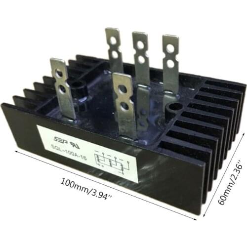 M17D 3-Phase Diode Bridge Rectifier 100A 1600V Voltage Full Wave Silicon High Power