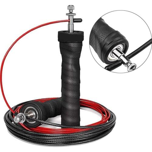 Weighted Jump Rope Skipping Rope For Men Women With Ball Bearings Anti-Slip Handle Adjustable Fitness Sports Training Crossfit
